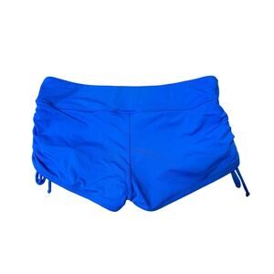 Beach House Swim bottoms; shorts size women's 12, Blue, with tie sides